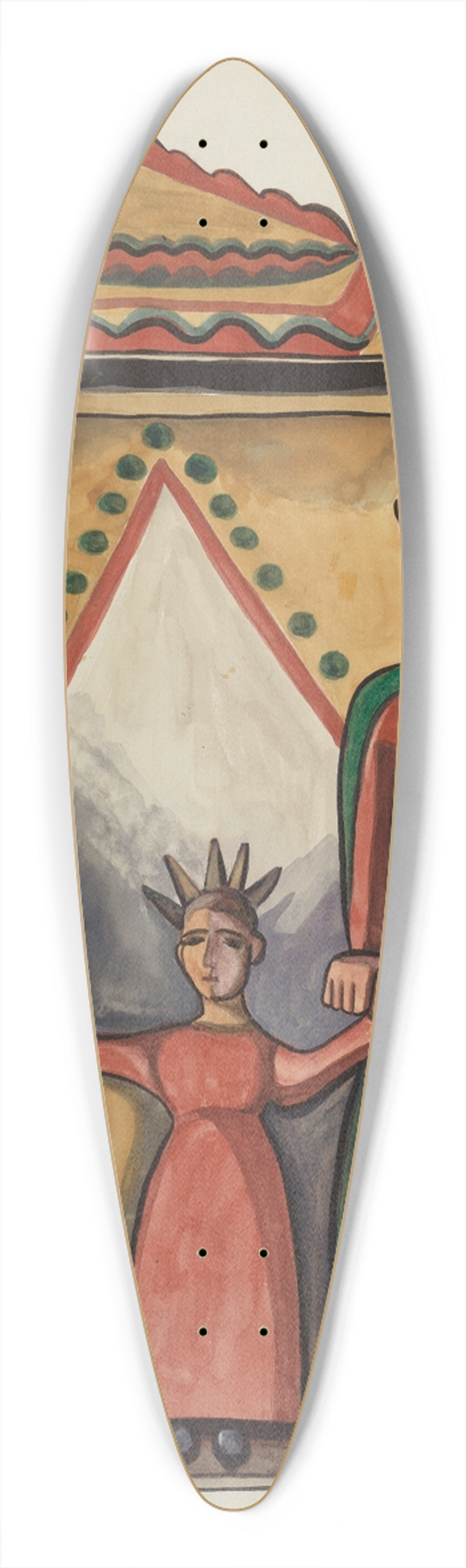 E. Boyd - Bulto  Holy Family 39.3 inch art pintail longboard deck
