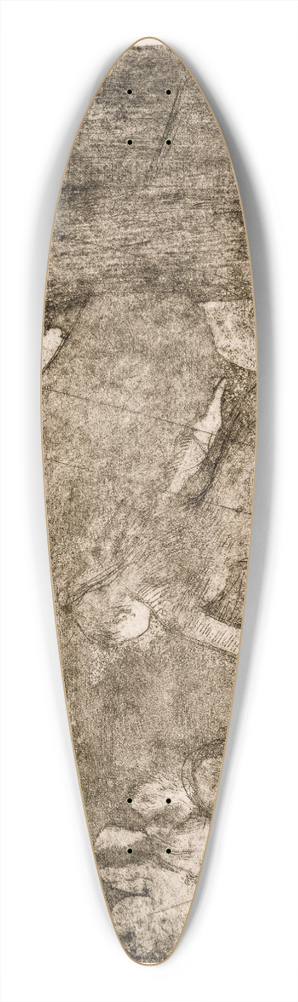 Edgar Degas - Aux Ambassadeurs 39.3 inch art pintail longboard deck