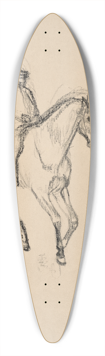 Edgar Degas - Cavalier 39.3 inch art pintail longboard deck