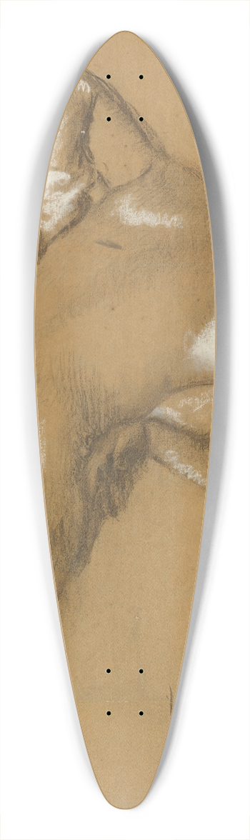 Edgar Degas - Femme Nue Debout, sessuyant 39.3 inch art pintail longboard deck