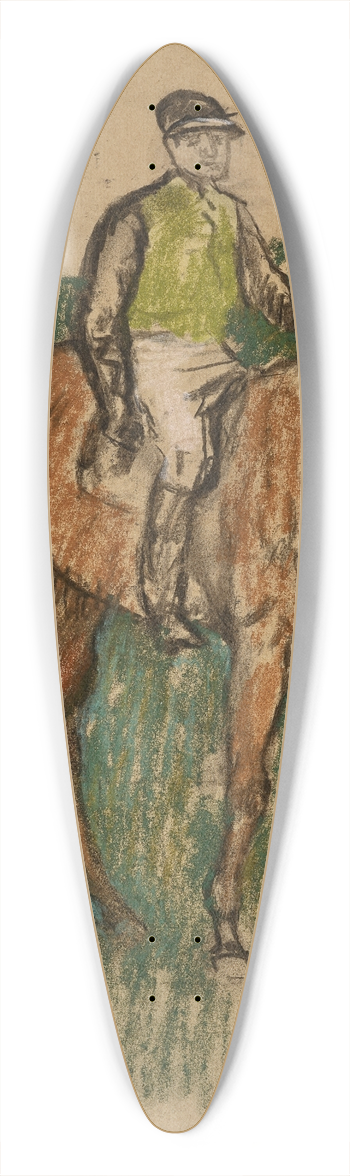 Edgar Degas - Jockey  cheval 39.3 inch art pintail longboard deck