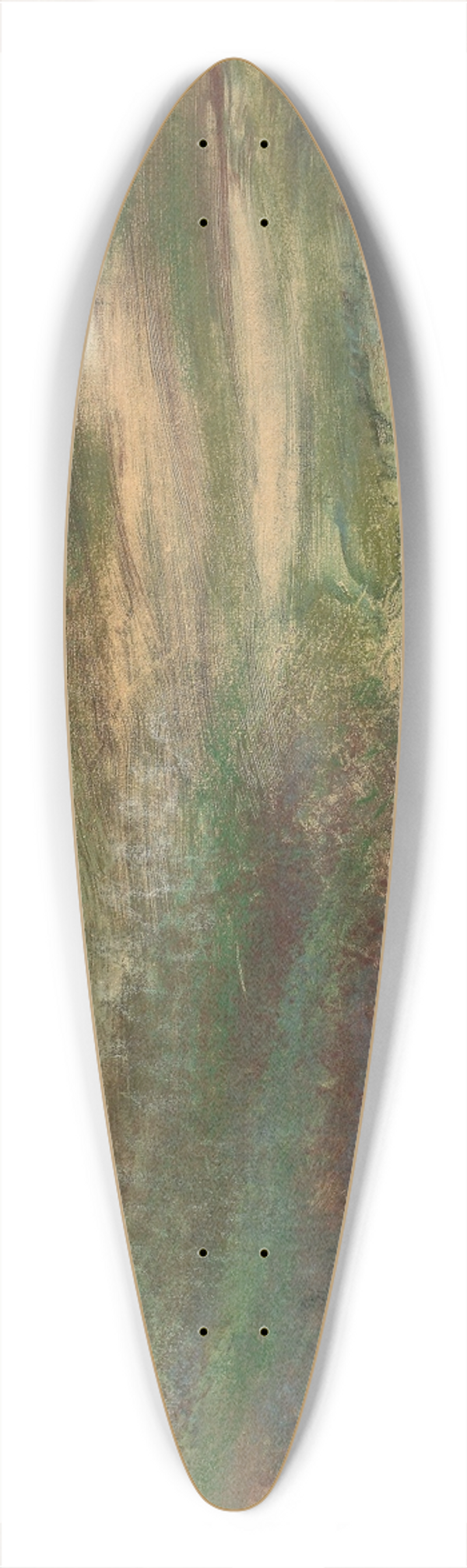 Edgar Degas - Landscape with Smokestacks 39.3 inch art pintail longboard deck