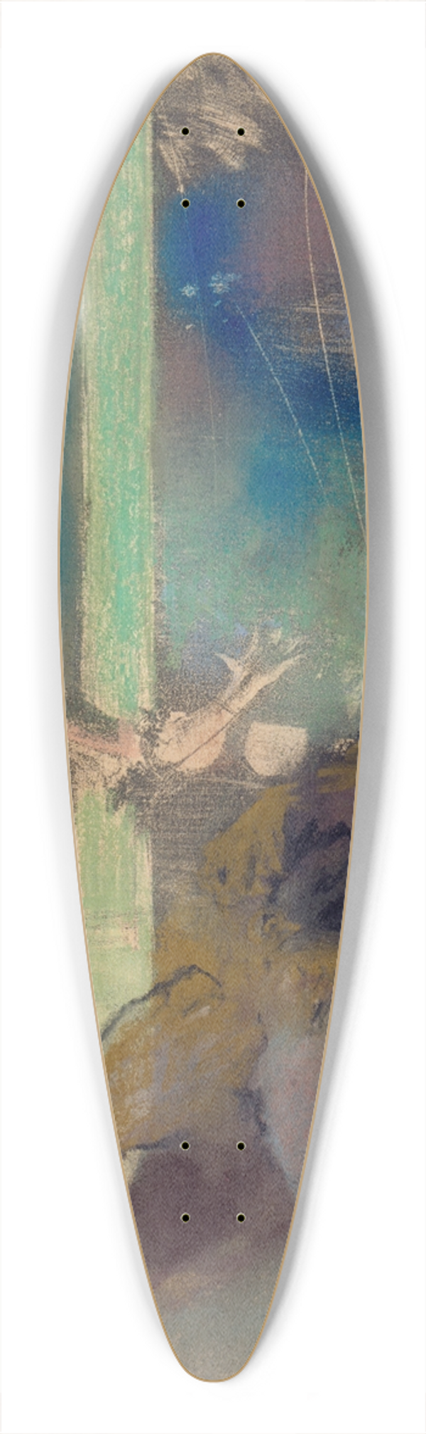 Edgar Degas - Mademoiselle Bcat at the Caf des Ambassadeurs 39.3 inch art pintail longboard deck