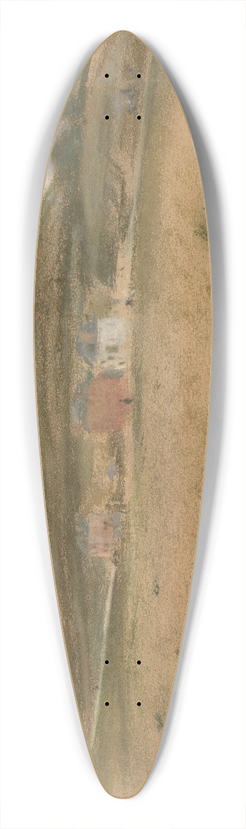 Edgar Degas - Maisons au pied dune falaise 39.3 inch art pintail longboard deck
