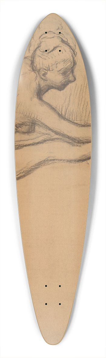 Edgar Degas - Study of a Nude (Dancer at the Barre) 39.3 inch art pintail longboard deck