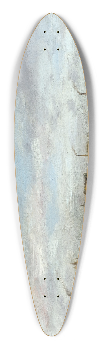 Edgar Degas - The Races 39.3 inch art pintail longboard deck