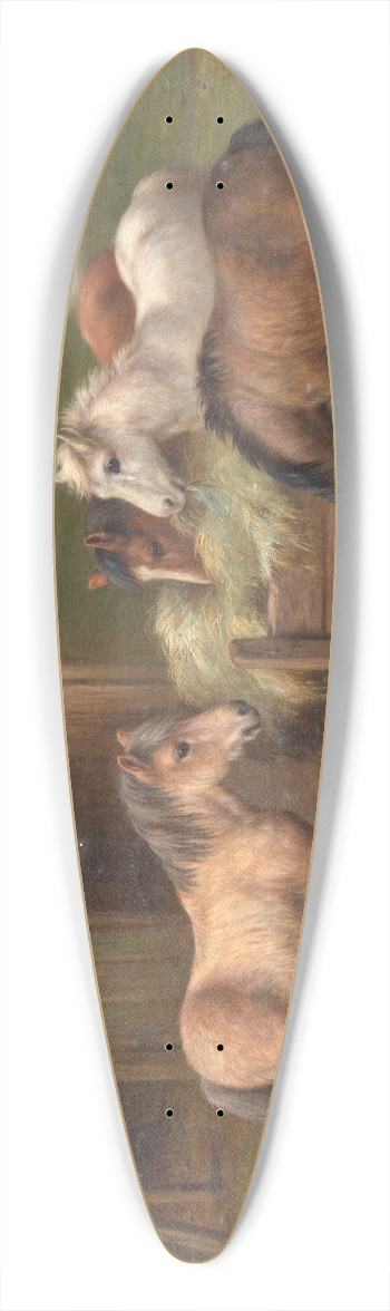 Edgar Hunt - Dinner time 39.3 inch art pintail longboard deck
