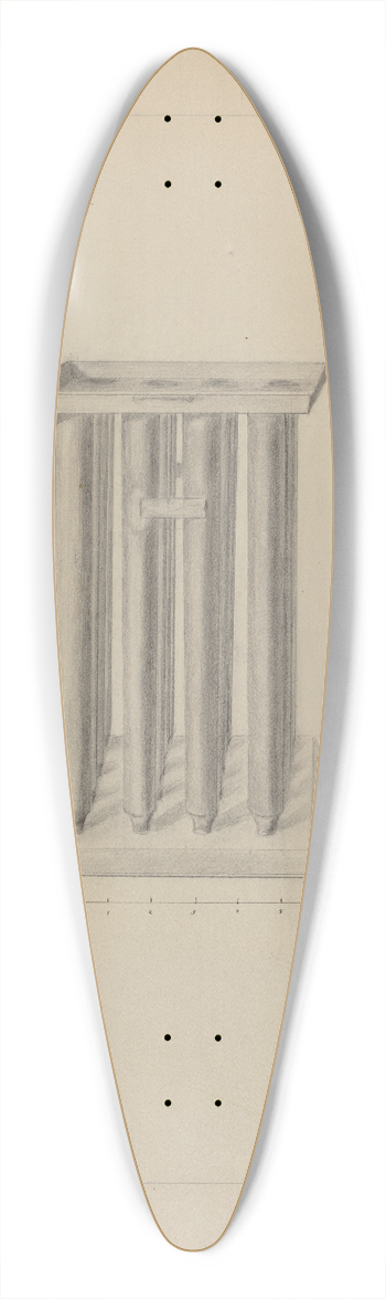 Edith Magnette - Candle Mold 39.3 inch art pintail longboard deck