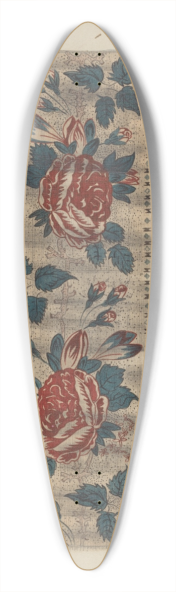 Edith Miller - Chintz Border 39.3 inch art pintail longboard deck