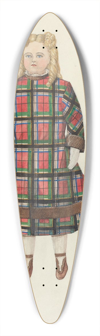 Edith Towner - Doll  Florence 39.3 inch art pintail longboard deck