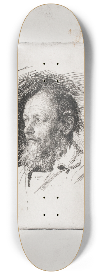 Carl Bloch - En gammel fisker Brystbillede 8.25 inch art skate deck