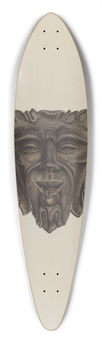 Edmond Lorts - Plaque 39.3 inch art pintail longboard deck