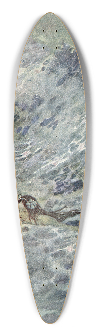 Edmund Dulac - The Mermaid Pl 2 39.3 inch art pintail longboard deck