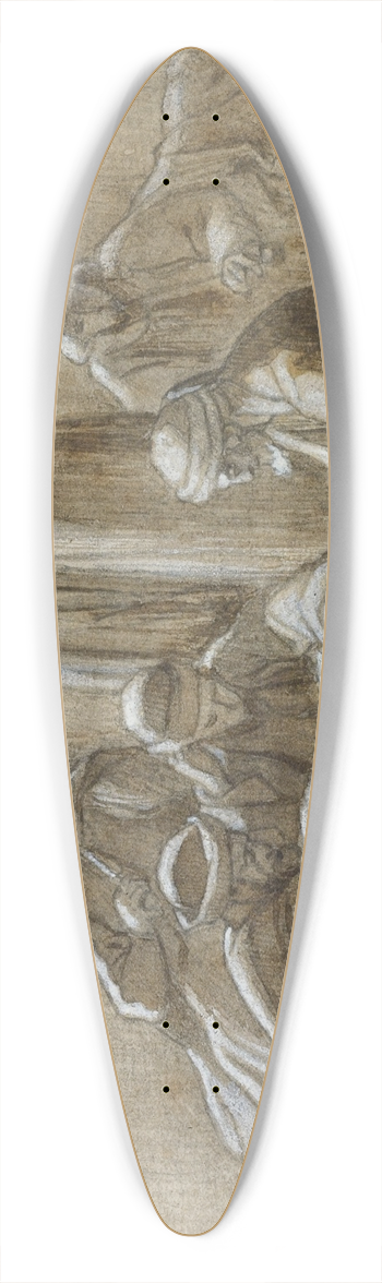 Edouard Moyse - The Board Game 39.3 inch art pintail longboard deck