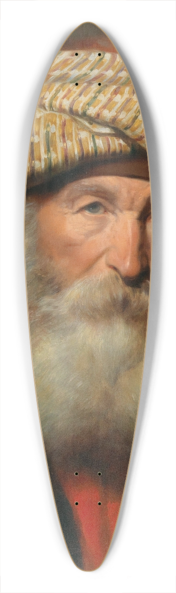 Eduard Charlemont - Portrait of an Oriental man 39.3 inch art pintail longboard deck