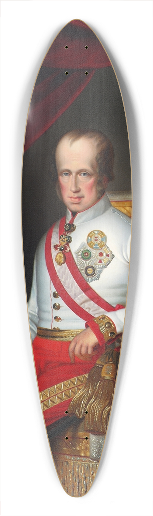Eduard Edlinger - Kaiser Ferdinand I. 39.3 inch art pintail longboard deck