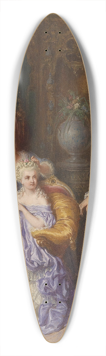 Eduard Ender - Galante Szene 39.3 inch art pintail longboard deck