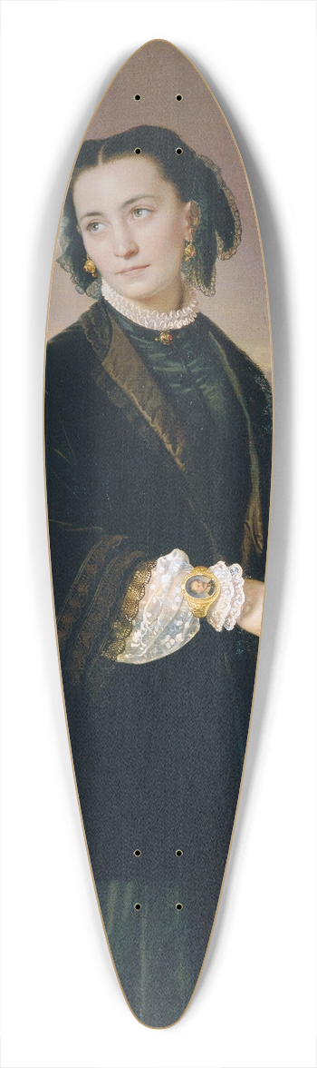 Eduard Ritter von Engerth - Auguste Engerth, die Gattin des Knstlers 39.3 inch art pintail longboard deck