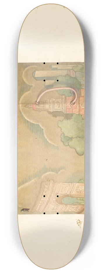 Carl Buergerniss - Bandbox 8.25 inch art skate deck