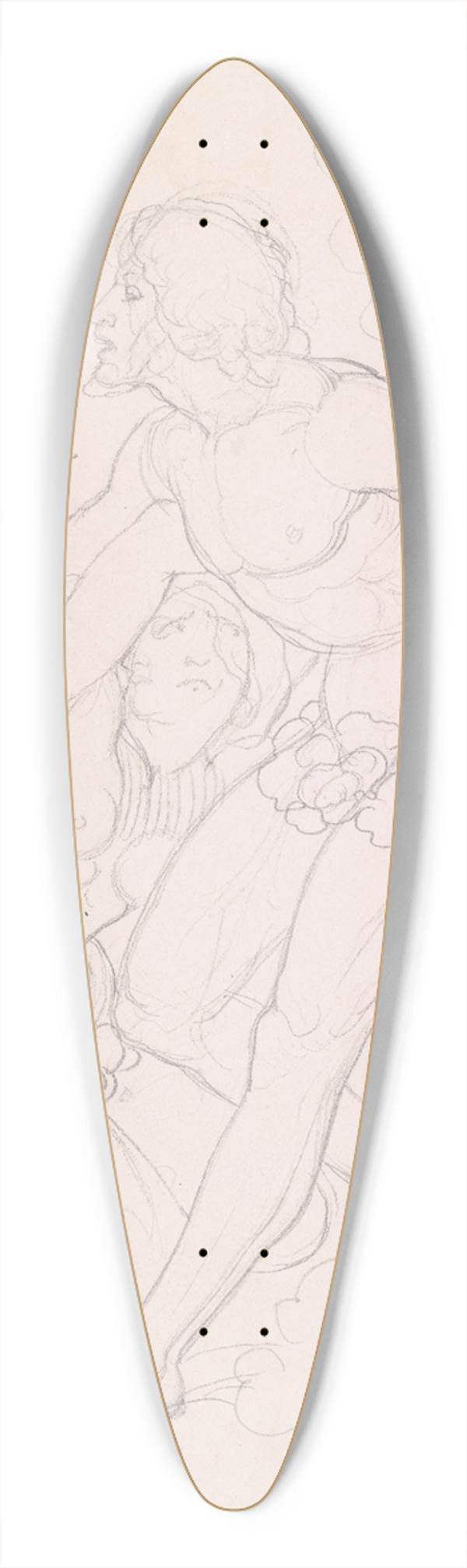 Eduard von Steinle - Adam und Eva sich verbergend. 39.3 inch art pintail longboard deck