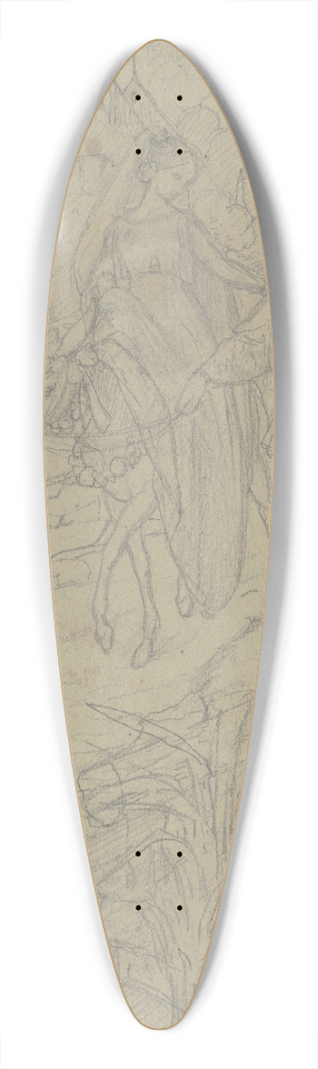 Eduard von Steinle - Ameleya und der Mller Radlauf 39.3 inch art pintail longboard deck