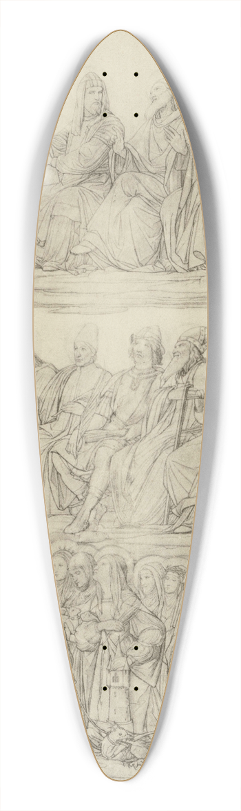 Eduard von Steinle - Entwurf zu einem Altar, Rechter Flgel 39.3 inch art pintail longboard deck