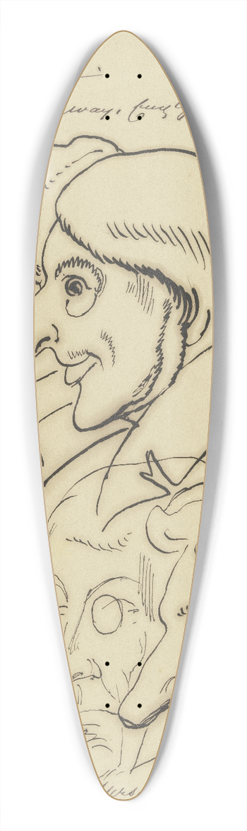 Eduard von Steinle - Fay Strangway und Blittersdorf 39.3 inch art pintail longboard deck