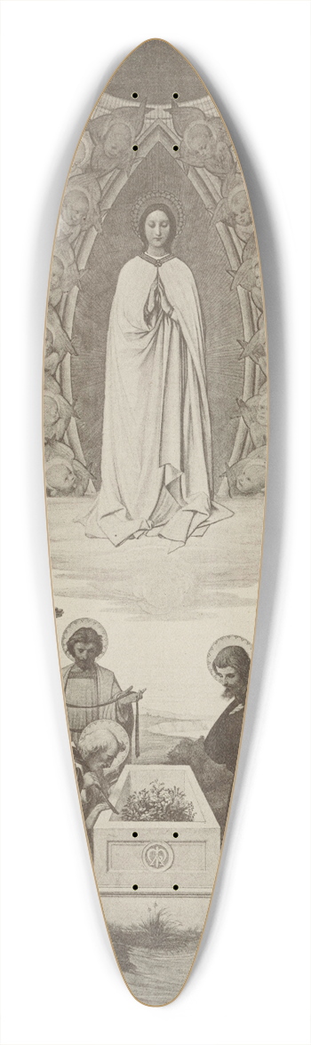 Eduard von Steinle - Himmelfahrt Mariae 39.3 inch art pintail longboard deck