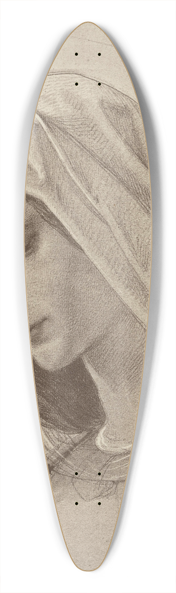 Eduard von Steinle - Madonnenkopf 39.3 inch art pintail longboard deck