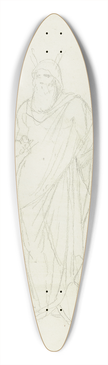 Eduard von Steinle - Moses 39.3 inch art pintail longboard deck