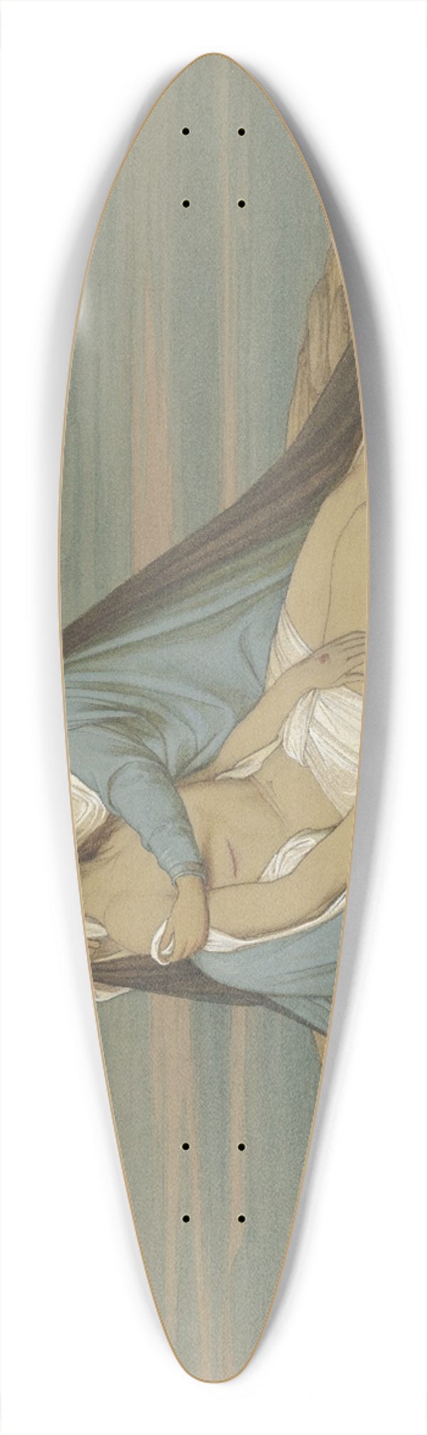 Eduard von Steinle - Piet 39.3 inch art pintail longboard deck
