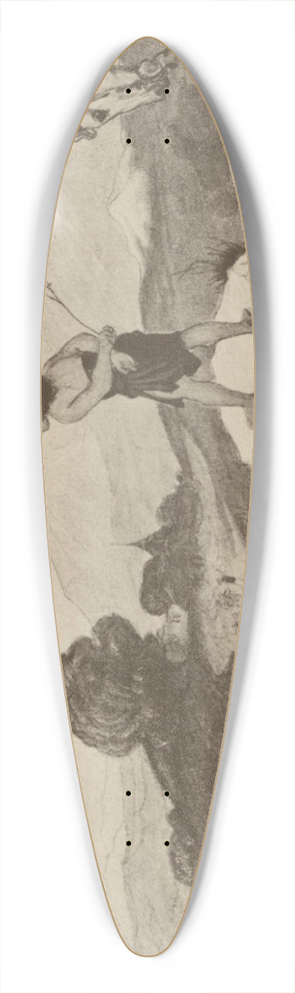 Eduard von Steinle - Rckkehr der Genovefa 39.3 inch art pintail longboard deck