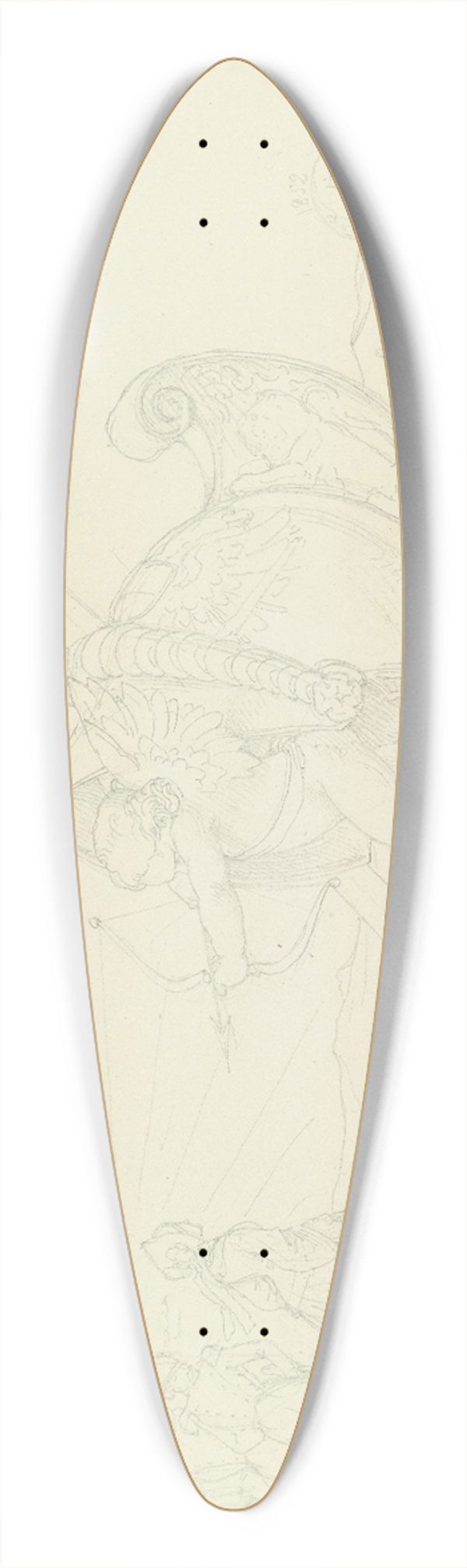 Eduard von Steinle - Scherzhafte Auffassung der Erklrung des befreundeten Barons C.v.W., Oesterr. Dragoner-Offiziers; Er suche zur Ehe die Frau mit den kleinsten Fssen. 39.3 inch art pintail longboard deck