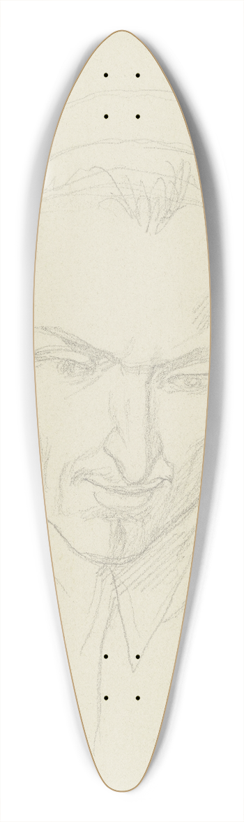 Eduard von Steinle - Untitled 39.3 inch art pintail longboard deck