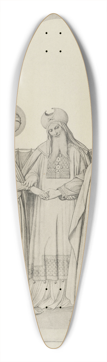 Eduard von Steinle - Vermlung Mariae 39.3 inch art pintail longboard deck