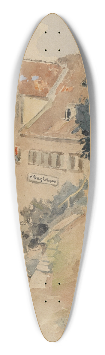Eduard Zetsche - Motiv aus Kirchberg an der Jagst 39.3 inch art pintail longboard deck