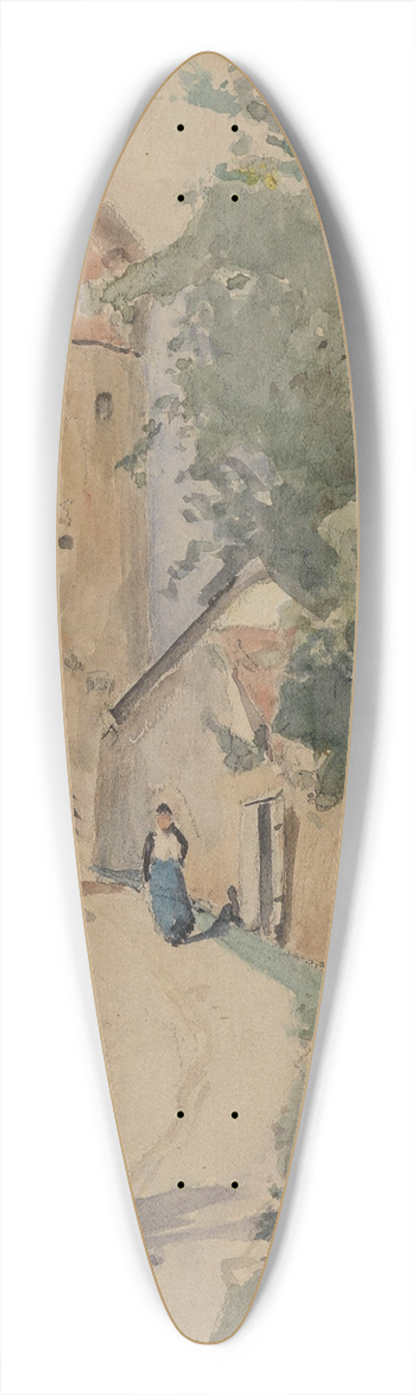 Eduard Zetsche - Sulzbach 39.3 inch art pintail longboard deck