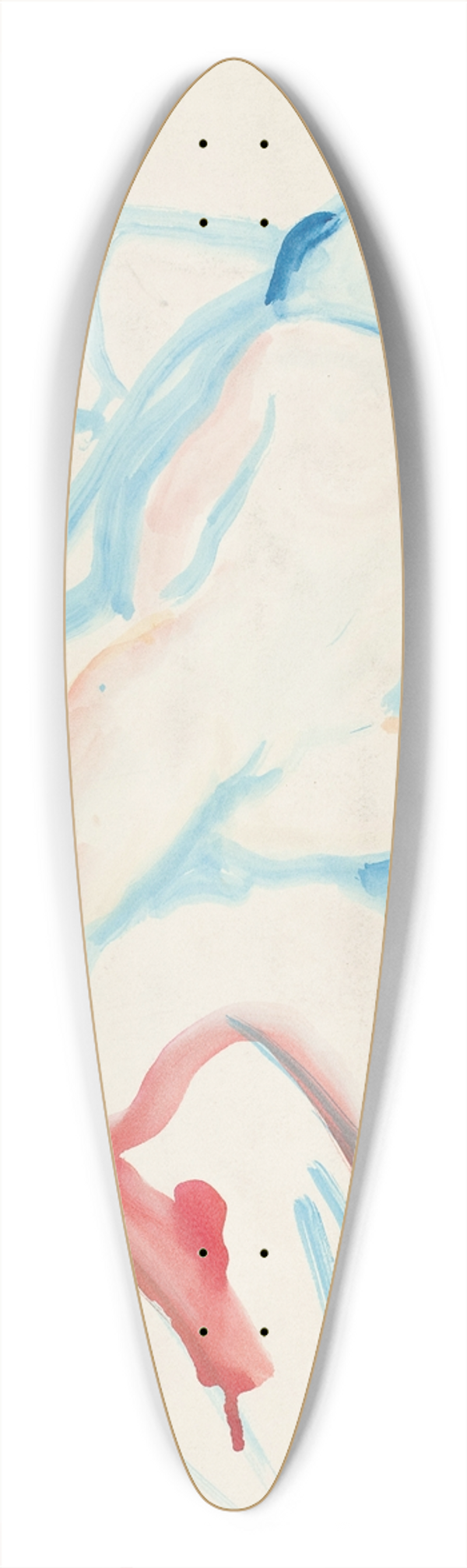 Edvard Munch - Akt p sengen 39.3 inch art pintail longboard deck