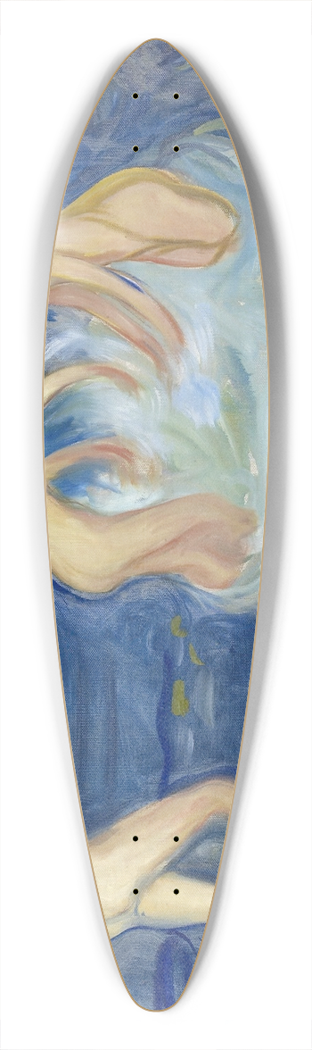 Edvard Munch - Bathing Girls 39.3 inch art pintail longboard deck