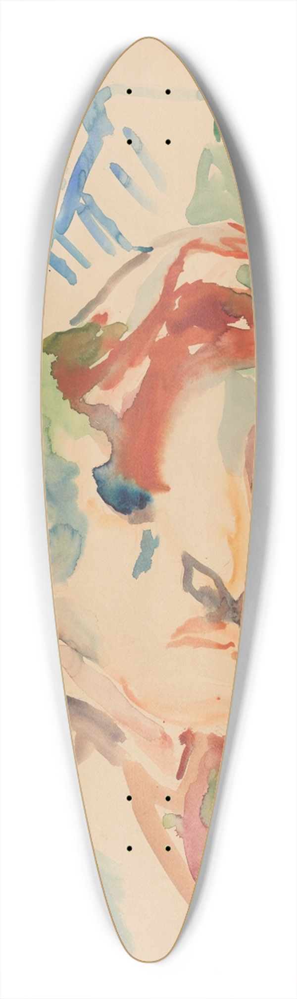 Edvard Munch - Female Nude 39.3 inch art pintail longboard deck