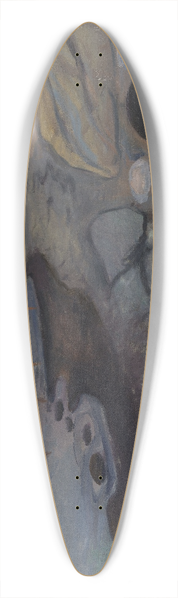 Edvard Munch - Melancholy 39.3 inch art pintail longboard deck