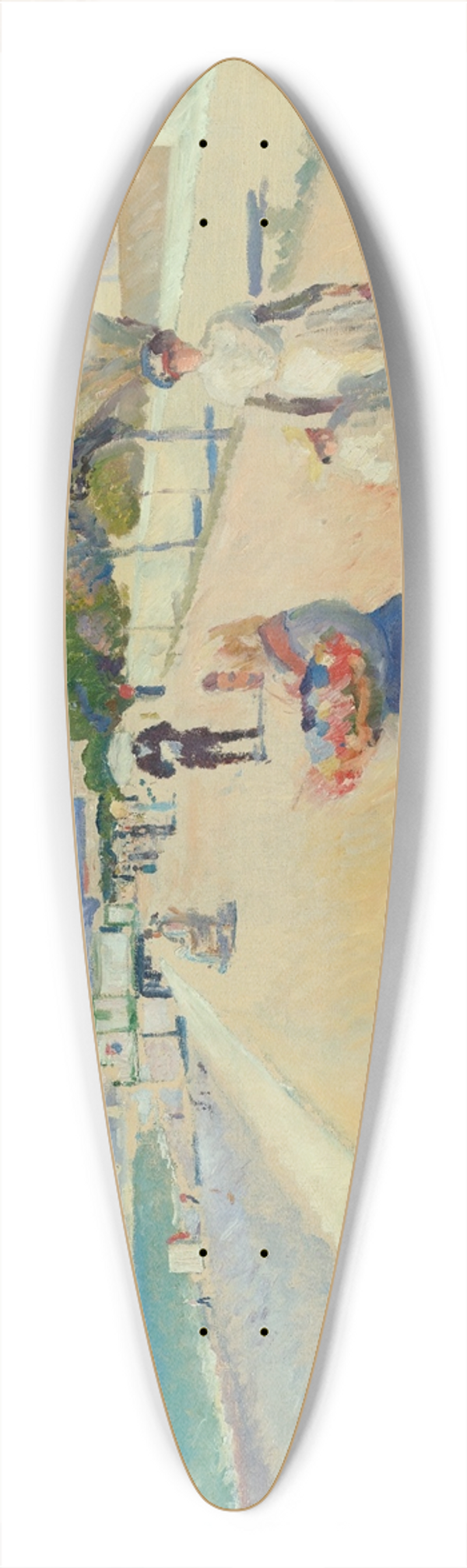 Edvard Munch - MorgenP Promenade Des Anglais (Morning On The Promenade Des Anglais) 39.3 inch art pintail longboard deck