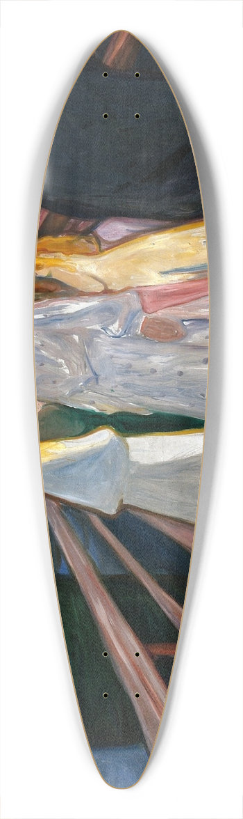 Edvard Munch - On the Bridge 39.3 inch art pintail longboard deck