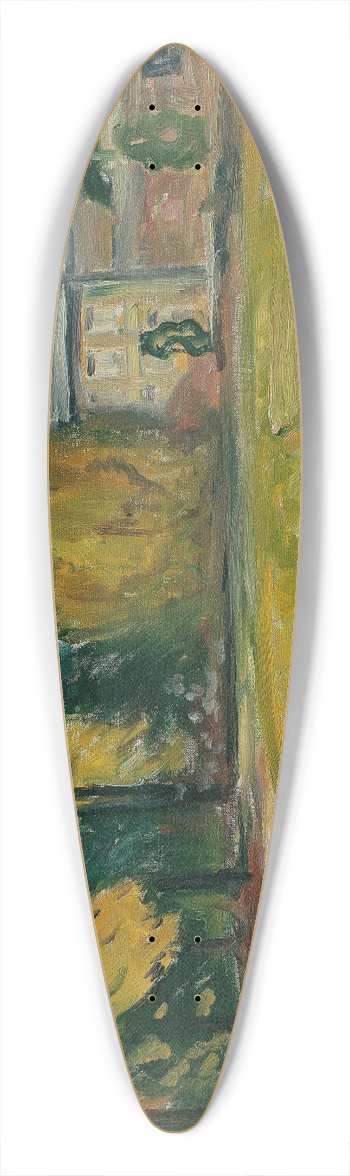 Edvard Munch - Park in Ksen 39.3 inch art pintail longboard deck