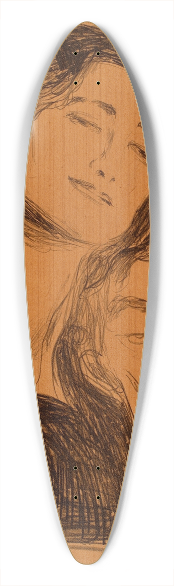 Edvard Munch - Salome 39.3 inch art pintail longboard deck