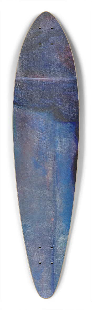 Edvard Munch - Starry Night 39.3 inch art pintail longboard deck