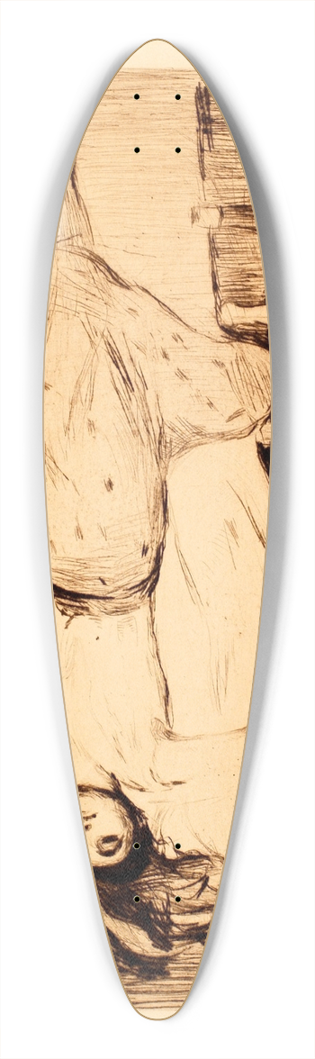 Edvard Munch - The Day After 39.3 inch art pintail longboard deck