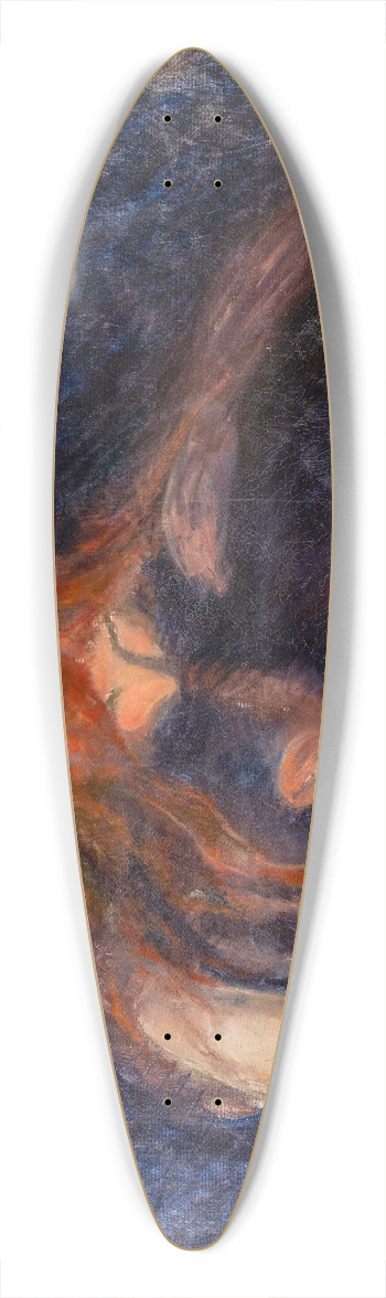 Edvard Munch - The Vampire 39.3 inch art pintail longboard deck
