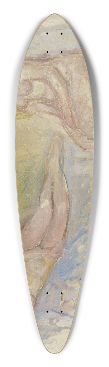 Edvard Munch - Two Nudes 39.3 inch art pintail longboard deck