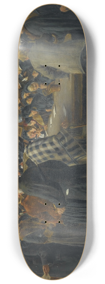 Carl Carlsen - In the Auction House 8.25 inch art skate deck